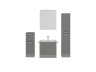 Verges Concept 60 meuble vasque + armoire de toilette + armoires latérales 1