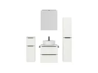 Verges Concept 60 meuble vasque + armoire de toilette + armoires latérales 1