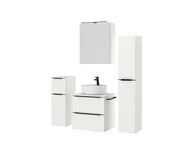Verges Concept 60 meuble vasque + armoire de toilette + armoires latérales 5