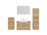 Verges Concept 100 meuble vasque + miroir + armoires latérales 1