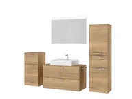 Verges Concept 100 meuble vasque + miroir + armoires latérales 5